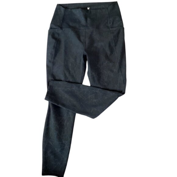 SPYDER Active Jogger Stretch Tights Leggings ProWeb Side Pockets L Black #326B - Picture 2 of 7